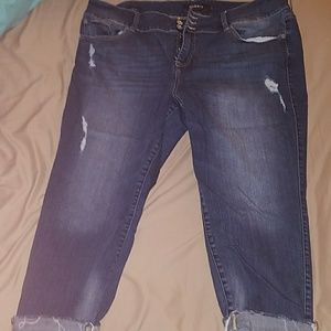Distressed Torrid Capris